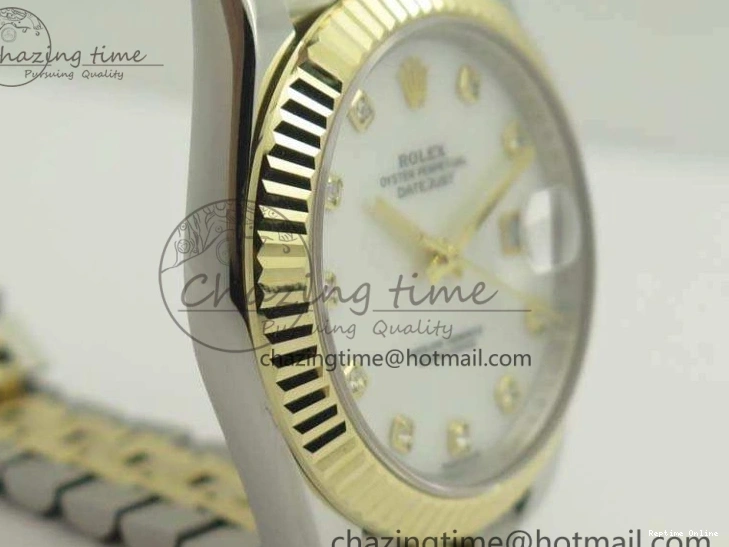 0210 DateJust II 41mm 14K YG Wrapped BP Maker Best Edition White MOP Dial On Jubilee Bracelet A Versatile 3476